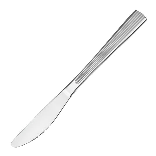 Tablekraft Victoria Table Knife 18/0 Stainless Steel 214mm (12 Pack) (18/0 Stainless Steel | Pack 12 | 214mm) • PAS-DD750