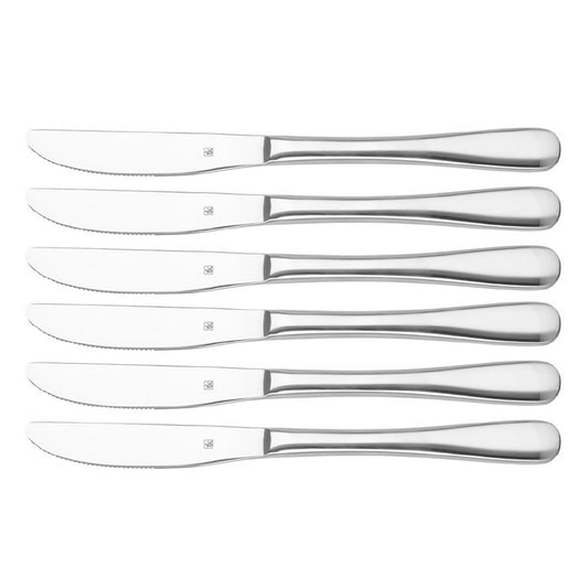 Tablekraft Luxor Dessert Knife Hang sell 18/0 Stainless Steel 205mm (6 Pack) (18/0 Stainless Steel | Pack 6 | 205mm) • PAS-DD756
