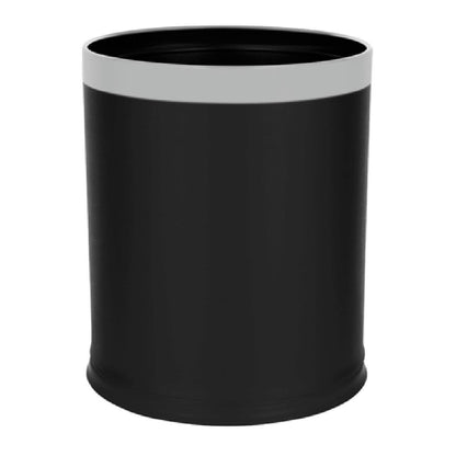 Noble & Price Round Black Bin 9.8Ltr (Capacity: 9.8Ltr | Stainless steel frame | 235x275mm) • PAS-DD766