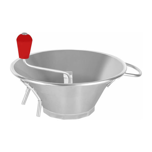 Louis Tellier Heavy Duty Tin Food Mill 370mm with 3mm Blade • PAS-DD788
