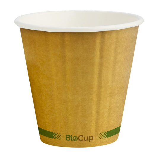 Biopak BioCup Double Wall Kraft Green Line - 295ml / 90mm (1000 Pack) • PAS-DD806