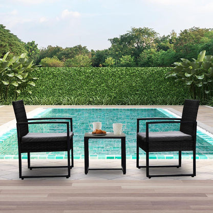 Arcadia Furniture 3 Piece Patio Set - Oatmeal and Grey • PAS-DD842