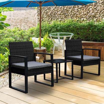 Arcadia Furniture 3 Piece Patio Set - Oatmeal and Grey • PAS-DD842