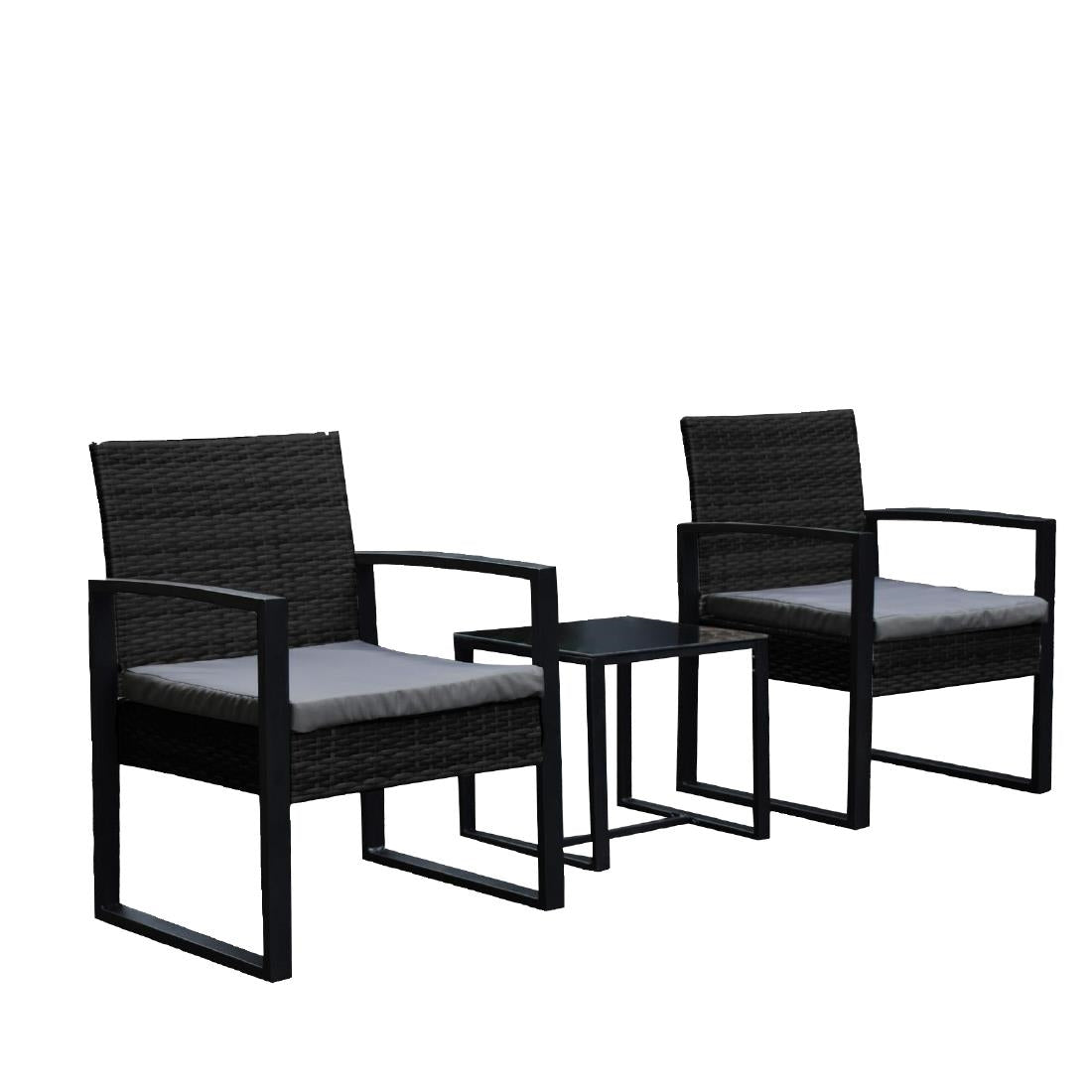 Arcadia Furniture 3 Piece Patio Set - Oatmeal and Grey • PAS-DD842