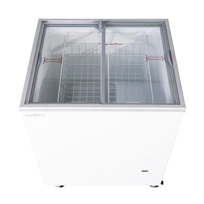 Bromic CF0200FTFG-NR Display Chest Freezer - Flat Glass Top - 191Ltr • PAS-DD920