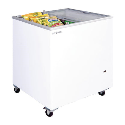 Bromic CF0200FTFG-NR Display Chest Freezer - Flat Glass Top - 191Ltr • PAS-DD920