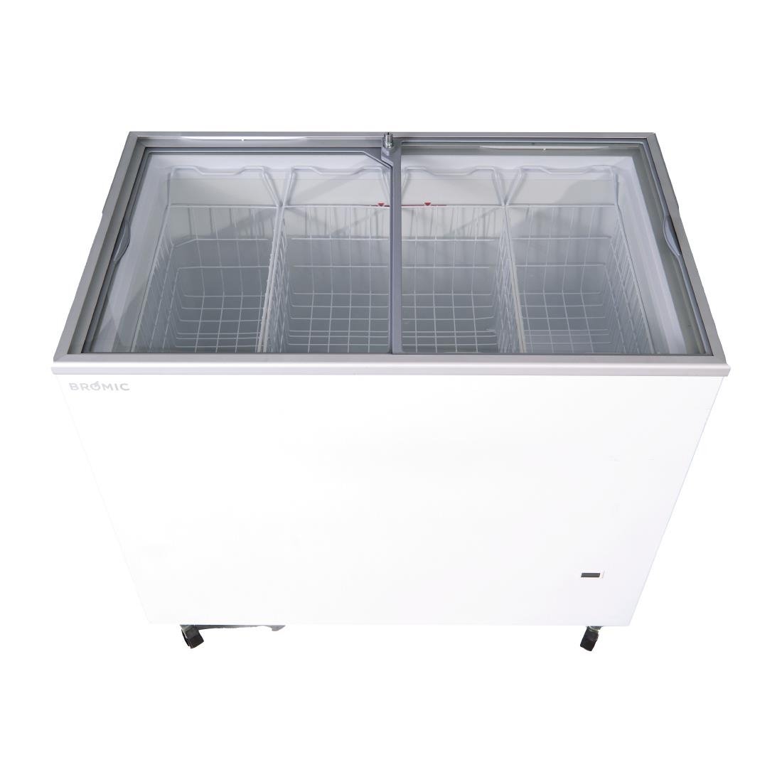 Bromic CF0300FTFG-NR Display Chest Freezer - Flat Glass Top - 296Ltr • PAS-DD921