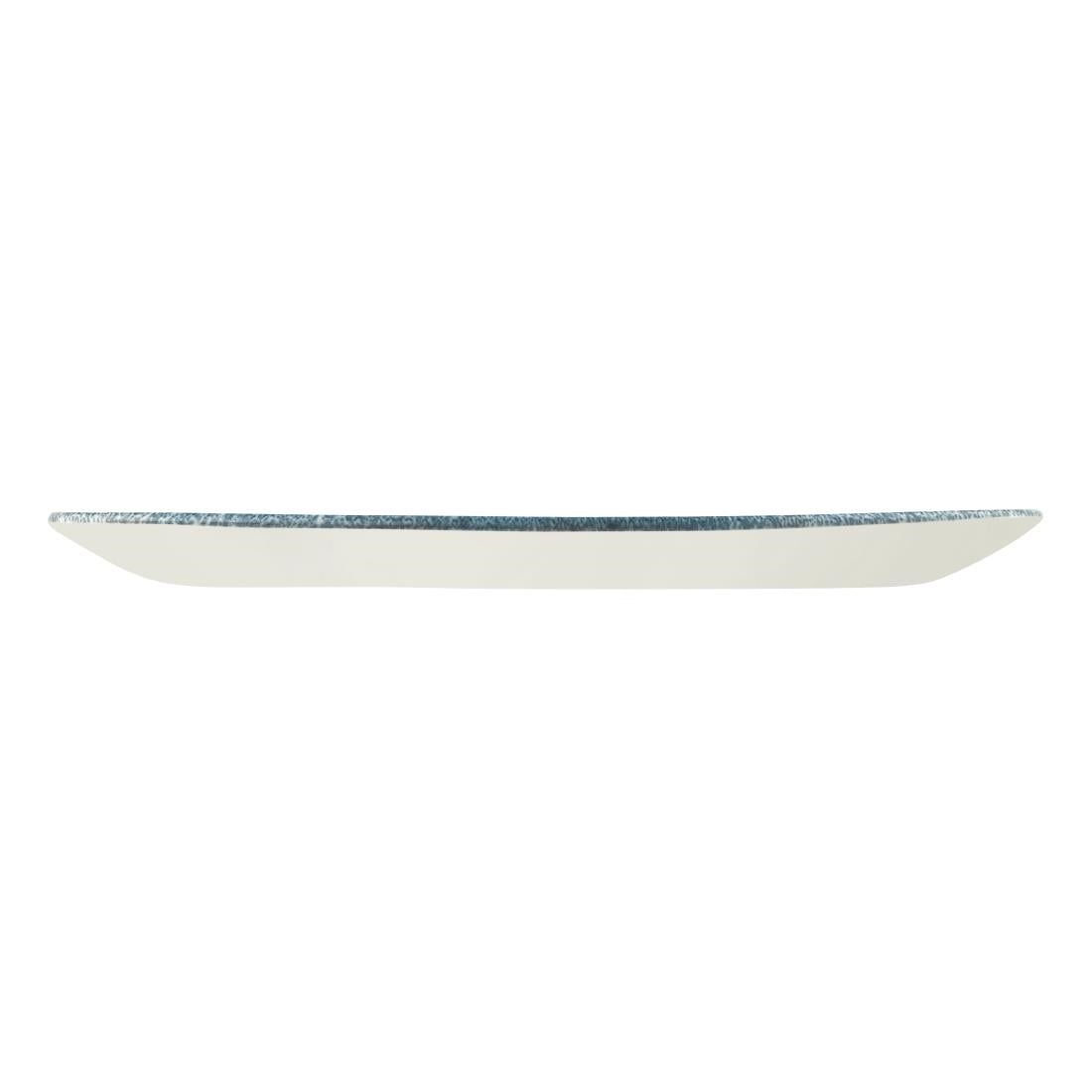 Churchill Studio Prints Raku Oblong Plate Topaz Blue 298mm (12 Pack) • PAS-DE881