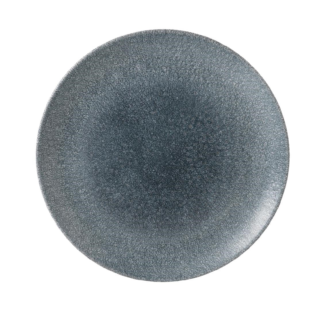 Churchill Studio Prints Raku Round Coupe Plate Topaz Blue 260mm (12 Pack) (Pack of 12) • PAS-DE883