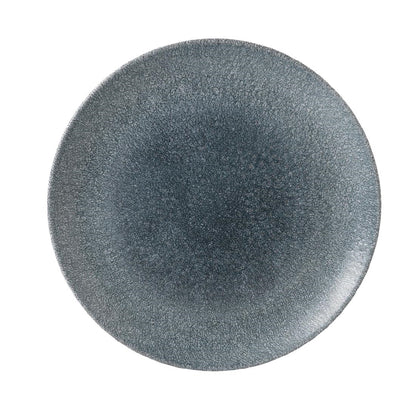 Churchill Studio Prints Raku Round Coupe Plate Topaz Blue 260mm (12 Pack) (Pack of 12) • PAS-DE883