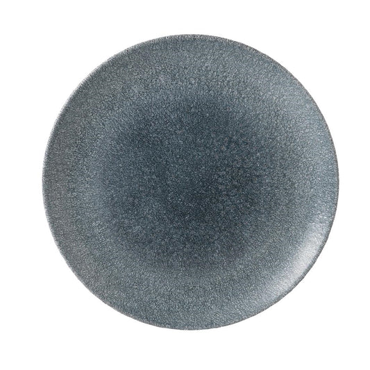 Churchill Studio Prints Raku Round Coupe Plate Topaz Blue 260mm (12 Pack) (Pack of 12) • PAS-DE883