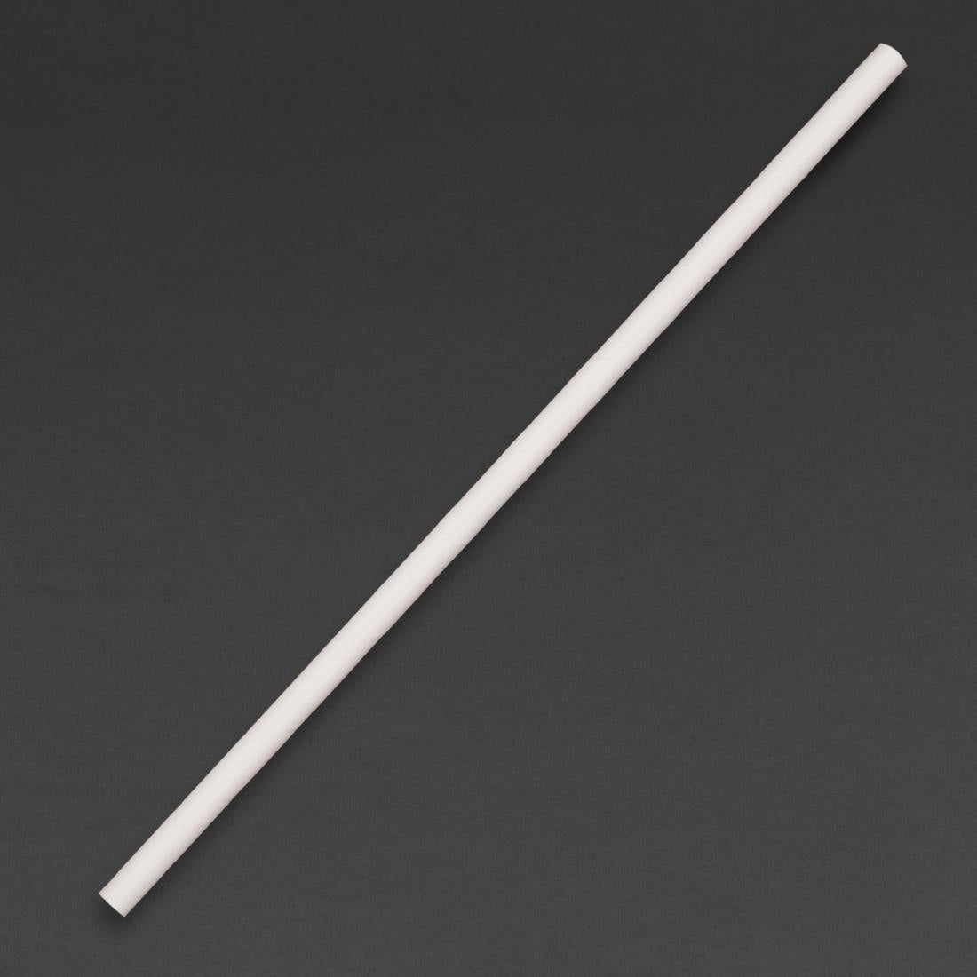 Fiesta Compostable Paper Straws White 6mm (250 Pack) (Length: 210mm | Pack Quantity: 250) • PAS-DE925