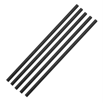Fiesta Compostable Paper Straws Black 6mm (250 Pack) (Pack of 250) • PAS-DE926