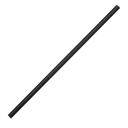 Fiesta Compostable Paper Straws Black 6mm (Pack of 250) • PAS-DE926