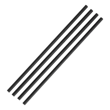 Fiesta Compostable Paper Straws Black 6mm (250 Pack) (Length: 210mm | Pack Quantity: 250) • PAS-DE926