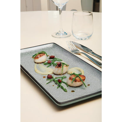 Olympia Mineral Rectangular Plate - 228x118mm 9x 4 1/2" (6 Pack) • PAS-DF174