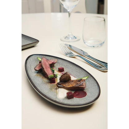 Olympia Mineral Leaf Plate - 305x145mm 12x 5 3/4" (6 Pack) • PAS-DF181