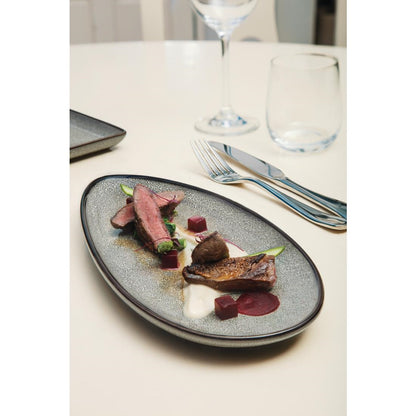 Olympia Mineral Leaf Plate - 255x118mm 10x 4 1/2" (6 Pack) • PAS-DF180
