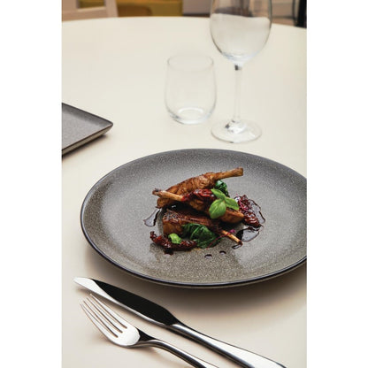Olympia Mineral Flat Coupe Plate - 228mm 9" (6 Pack) • PAS-DF183