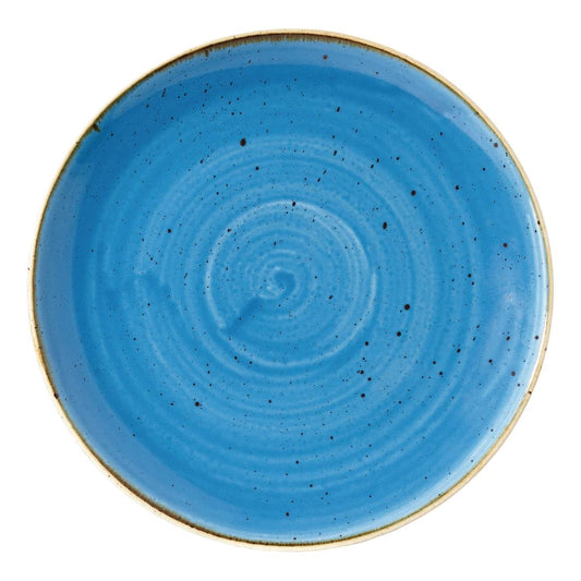 Churchill Stonecast Round Coupe Plate Cornflower Blue 217mm • PAS-DF766
