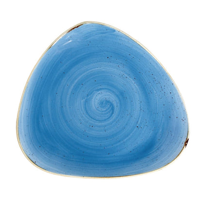 Churchill Stonecast Triangle Plate Cornflower Blue 311mm (6 Pack) (Pack of 6) • PAS-DF768