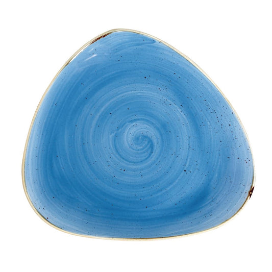 Churchill Stonecast Triangle Plate Cornflower Blue 311mm (6 Pack) • PAS-DF768