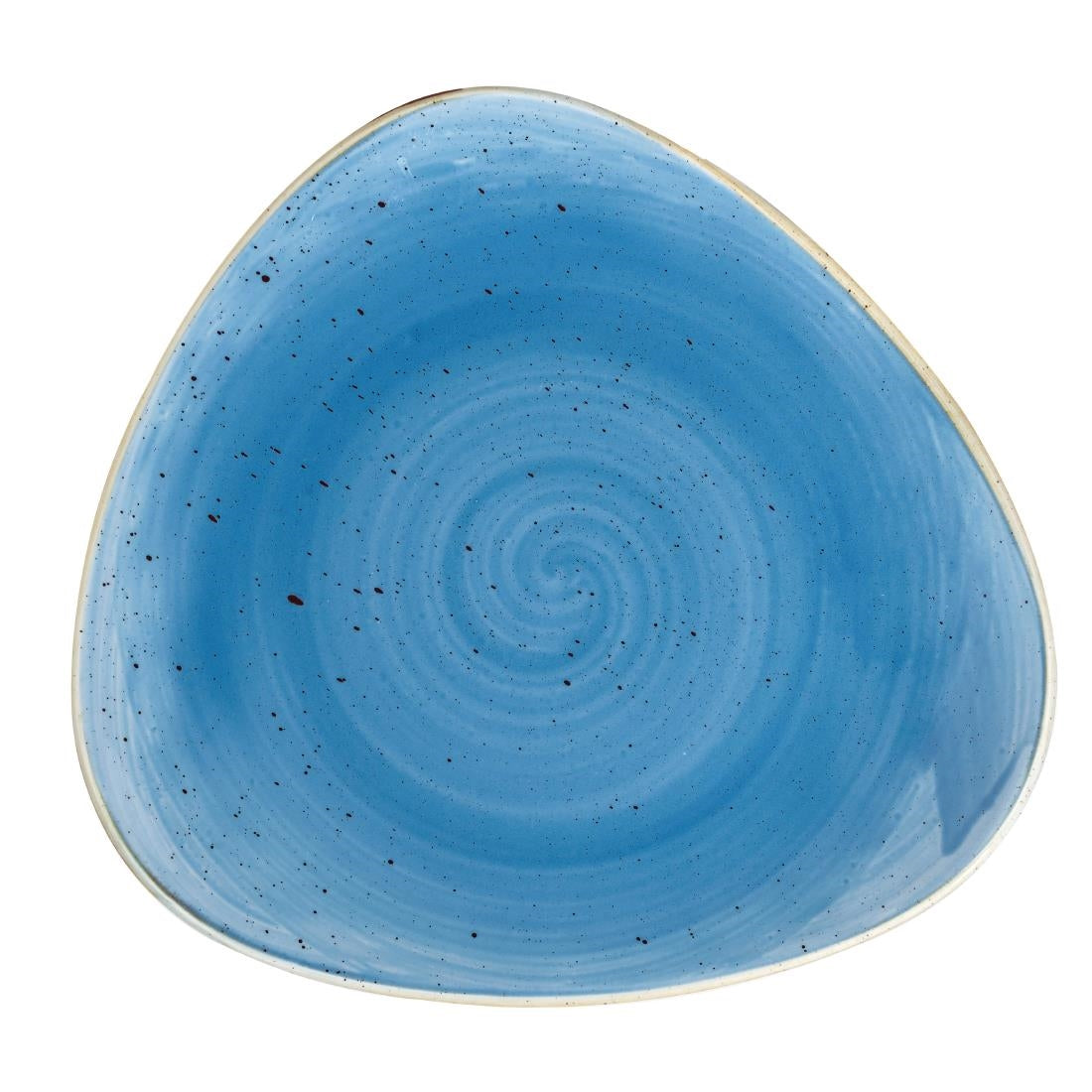 Churchill Stonecast Triangle Plate Cornflower Blue 197mm (12 Pack) (Pack of 12) • PAS-DF771