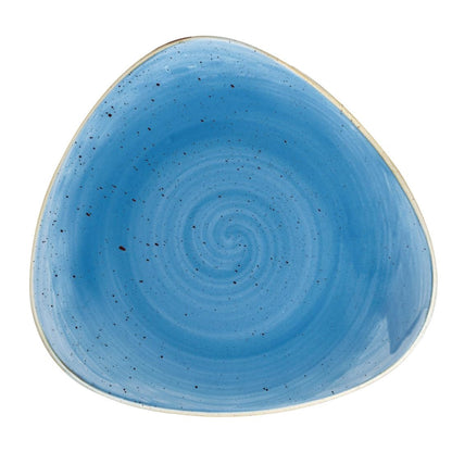 Churchill Stonecast Triangle Plate Cornflower Blue 197mm (12 Pack) (Pack of 12) • PAS-DF771