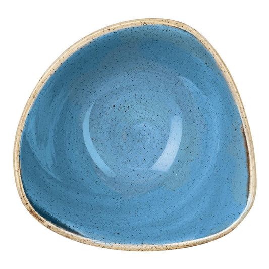 Churchill Stonecast Triangle Bowl Cornflower Blue 153mm (12 Pack) • PAS-DF780