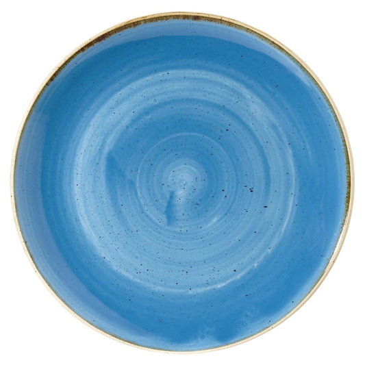 Churchill Stonecast Round Coupe Bowl Cornflower Blue 310mm • PAS-DF781