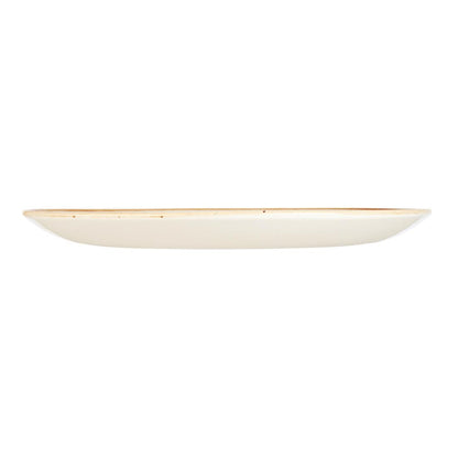 Churchill Stonecast Round Coupe Plate Mustard Seed Yellow 288mm • PAS-DF784