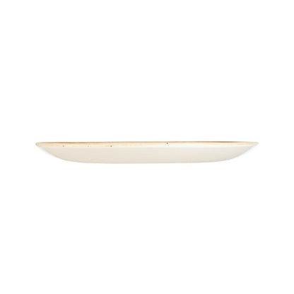 Churchill Stonecast Round Coupe Plate Mustard Seed Yellow 260mm • PAS-DF785
