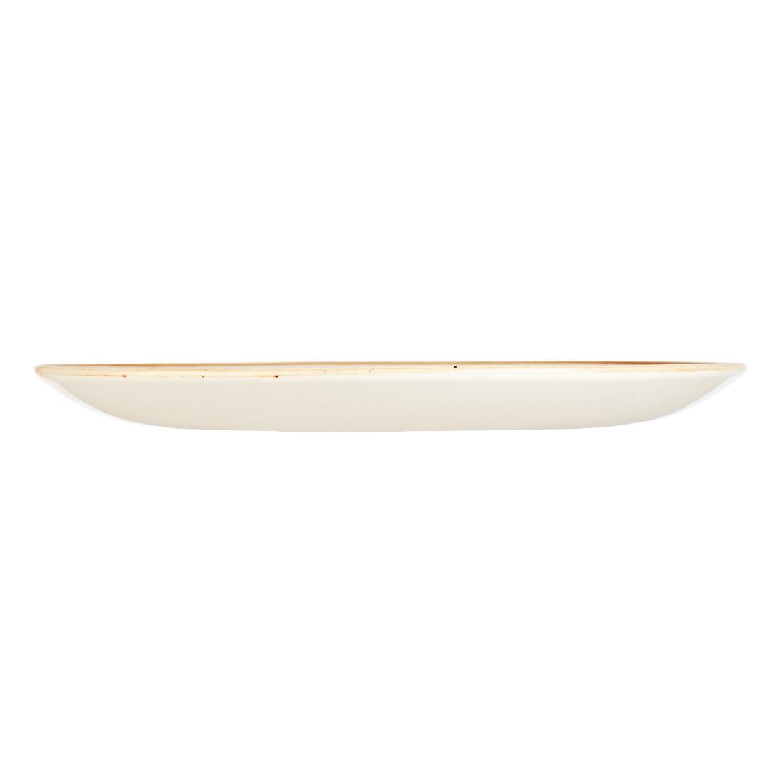 Churchill Stonecast Round Coupe Plate Mustard Seed Yellow 220mm • PAS-DF786