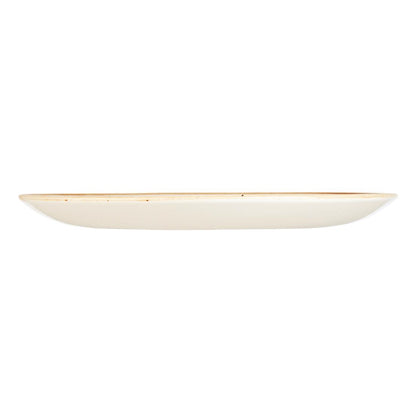 Churchill Stonecast Round Coupe Plate Mustard Seed Yellow 220mm • PAS-DF786
