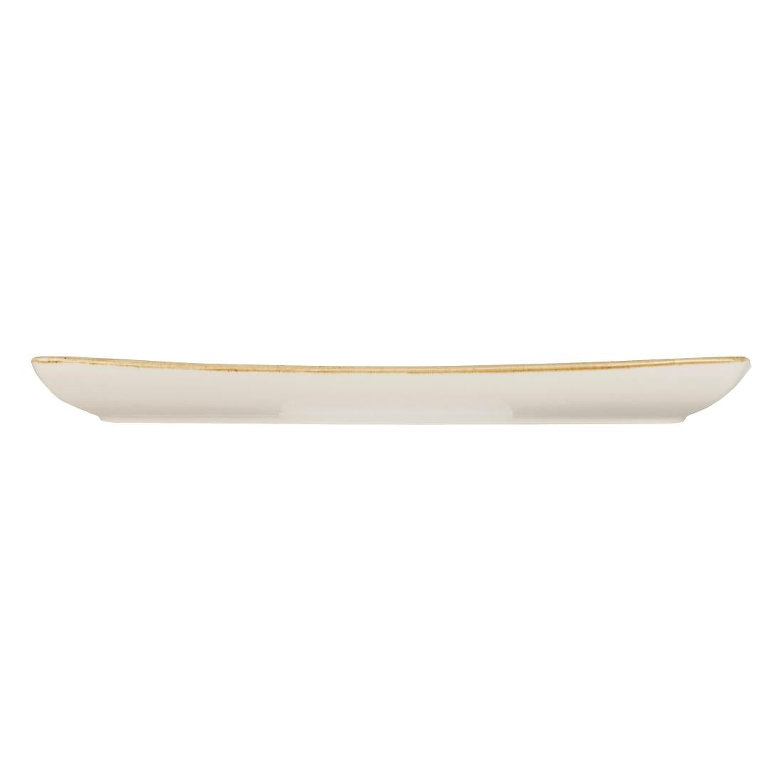 Churchill Stonecast Rectangular Plate Mustard Seed Yellow 295 x 150mm • PAS-DF791