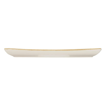 Churchill Stonecast Rectangular Plate Mustard Seed Yellow 295 x 150mm • PAS-DF791