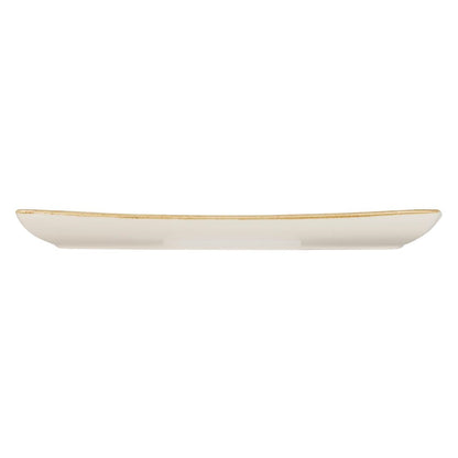 Churchill Stonecast Rectangular Plate Mustard Seed Yellow 350 x 185mm • PAS-DF792