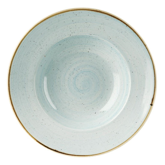 Churchill Stonecast Round Wide Rim Bowl Duck Egg Blue 280mm • PAS-DF800