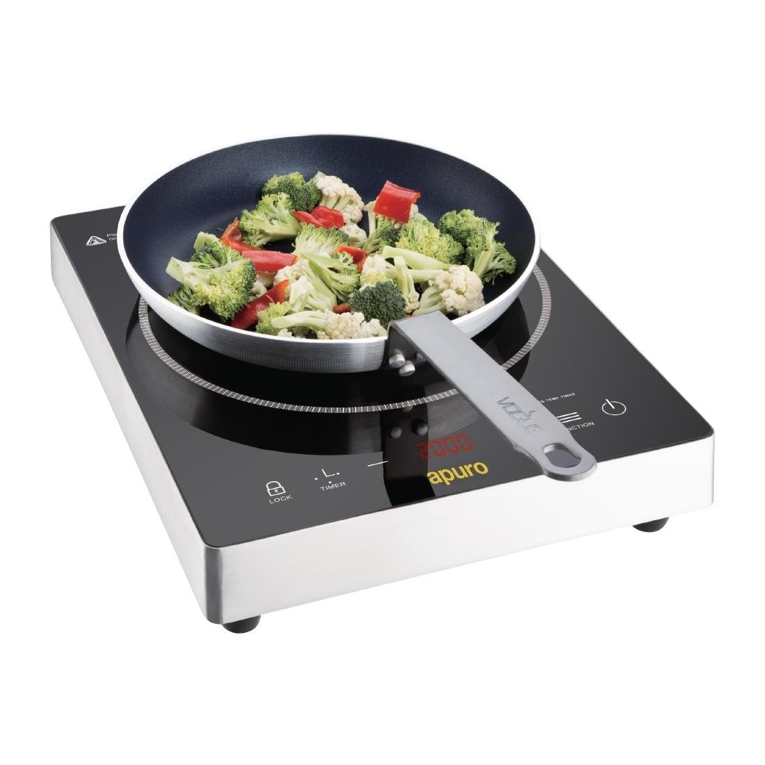 Apuro Touch Control Single Induction Hob 3kW • PAS-DF825-A