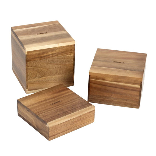 Olympia Acacia Riser Blocks 50/100/150(H)mm (Set of 3) • PAS-DF875