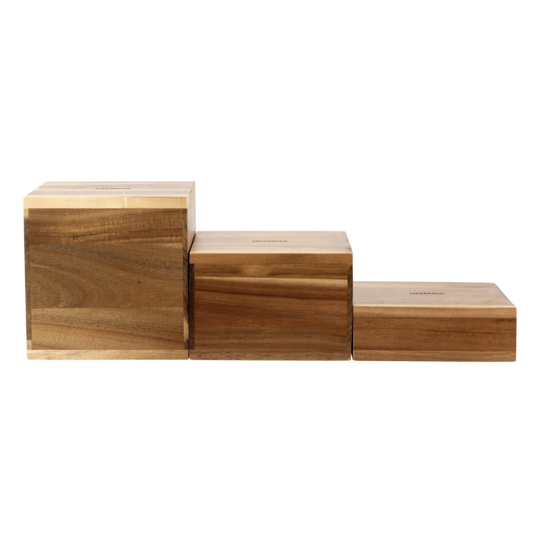 Olympia Acacia Riser Blocks 50/100/150(H)mm (Set of 3) • PAS-DF875