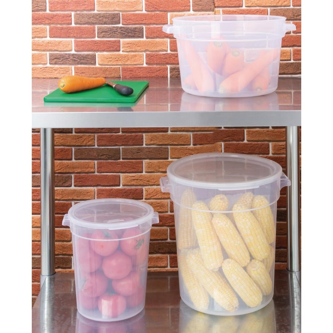 Vogue Polypropylene Round Food Storage Container 10Ltr • PAS-DJ961