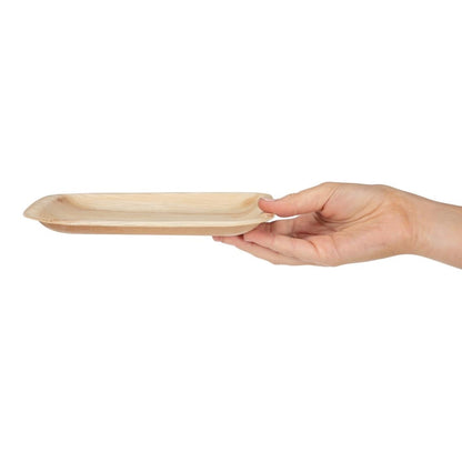 Fiesta Compostable Palm Leaf Plates Square 200mm (100 Pack) (200(W) x 200(D)mm | Pack Quantity: 100) • PAS-HT872