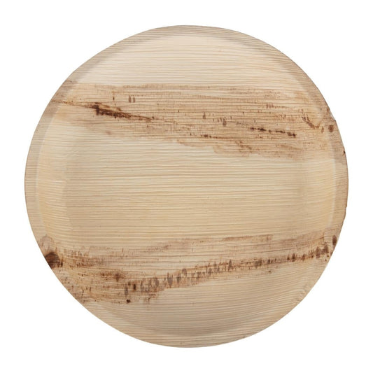 Fiesta Compostable Palm Leaf Plates Round 250mm (100 Pack) (250(Ø)mm | Pack Quantity: 100) • PAS-HT877