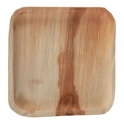 Fiesta Compostable Palm Leaf Plates Square 250mm (100 Pack) (250(W) x 250(D)mm | Pack Quantity: 100) • PAS-HT875