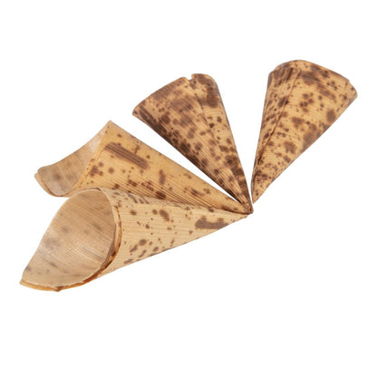 Fiesta Compostable Biodegradable Bamboo Cones 35mm (200 Pack) (80(H) x 35(Ø)mm. Pack Quantity: 200) • PAS-DK385