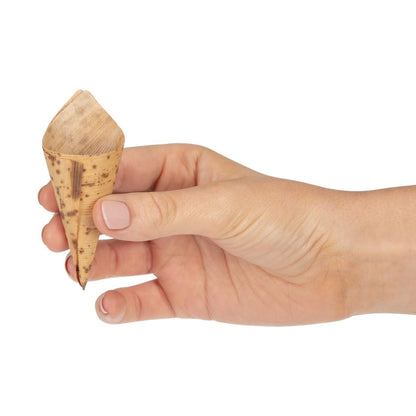 Fiesta Compostable Biodegradable Bamboo Cones 35mm (200 Pack) (80(H) x 35(Ø)mm. Pack Quantity: 200) • PAS-DK385