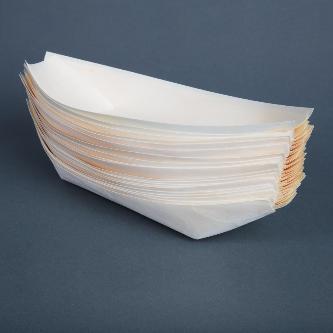 Fiesta Compostable Wooden Sushi Boats Large 250mm (100 Pack) (Pack of 100) • PAS-DK386