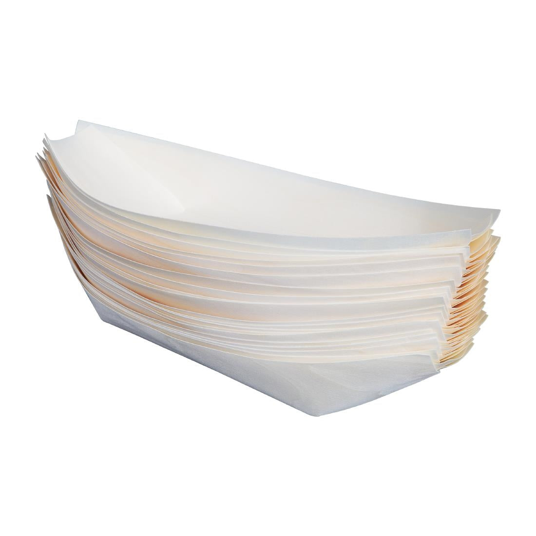 Fiesta Compostable Wooden Sushi Boats Large 250mm (100 Pack) (Pack of 100) • PAS-DK386