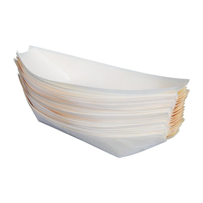 Fiesta Compostable Wooden Sushi Boats Large 250mm (100 Pack) (Pack of 100) • PAS-DK386
